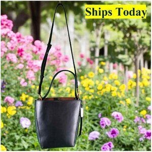 Zara NWT Black Crossbody Purse Shoulder Bag 14628